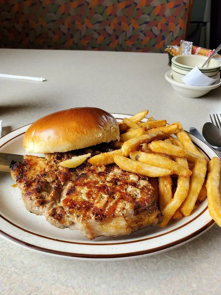 Grilled Pork Chops& Fries